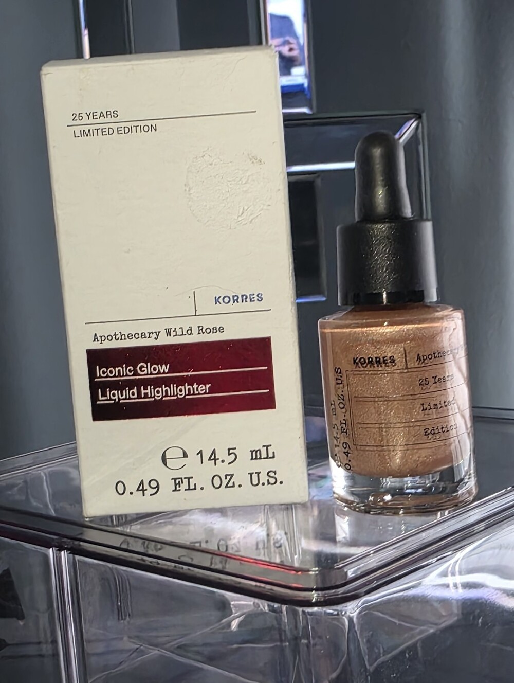 KORRES Apothecary Wild Rose Iconic Glow Liquid Highlighter - Limited Edition